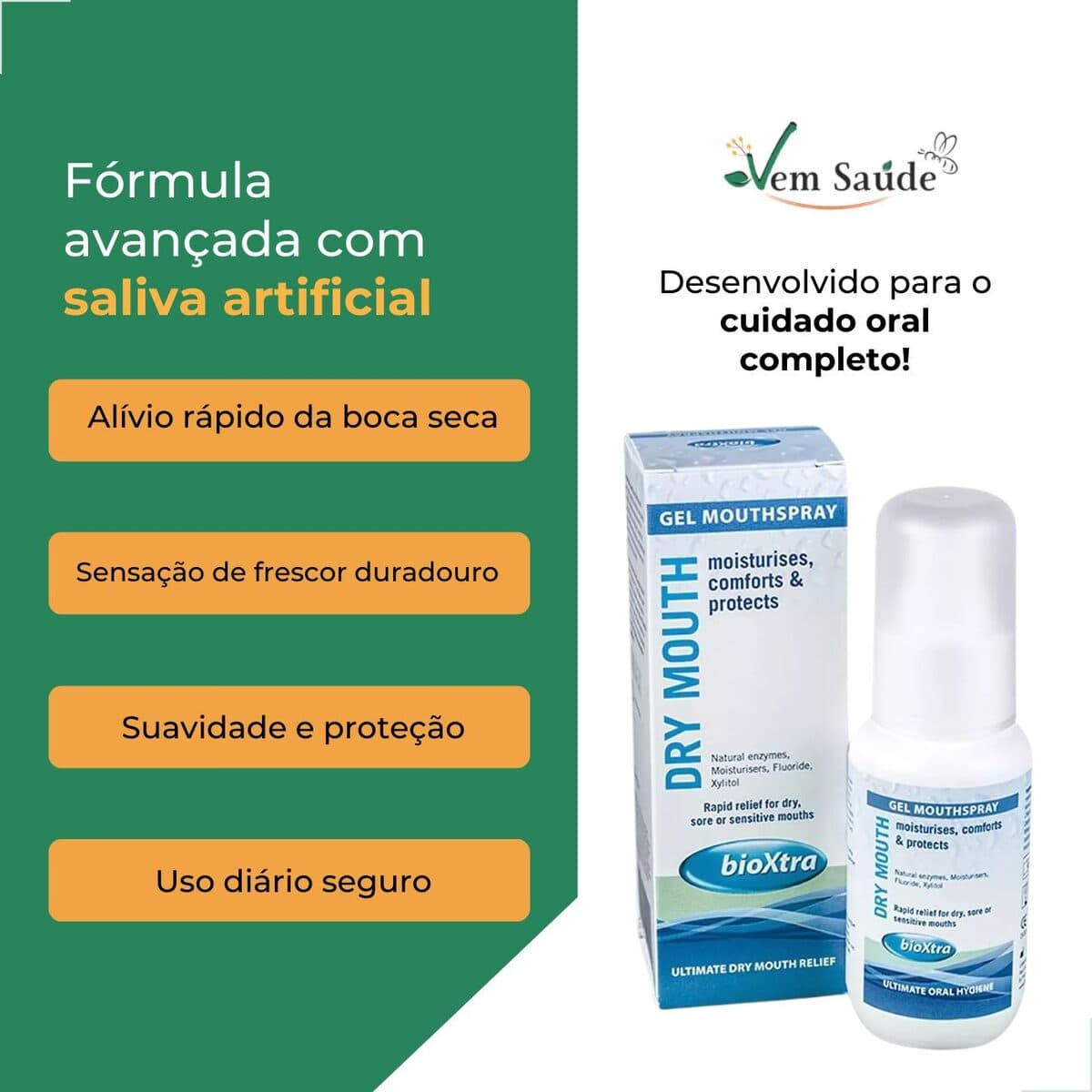 Formulação com saliva artificial