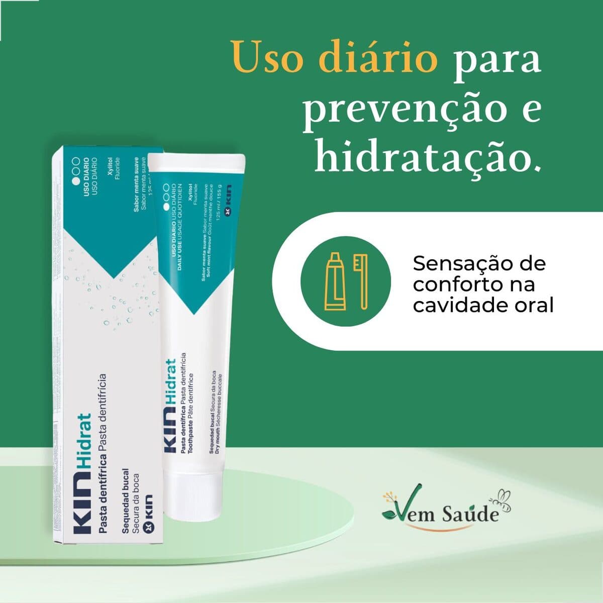 Alívio da sensação de secura