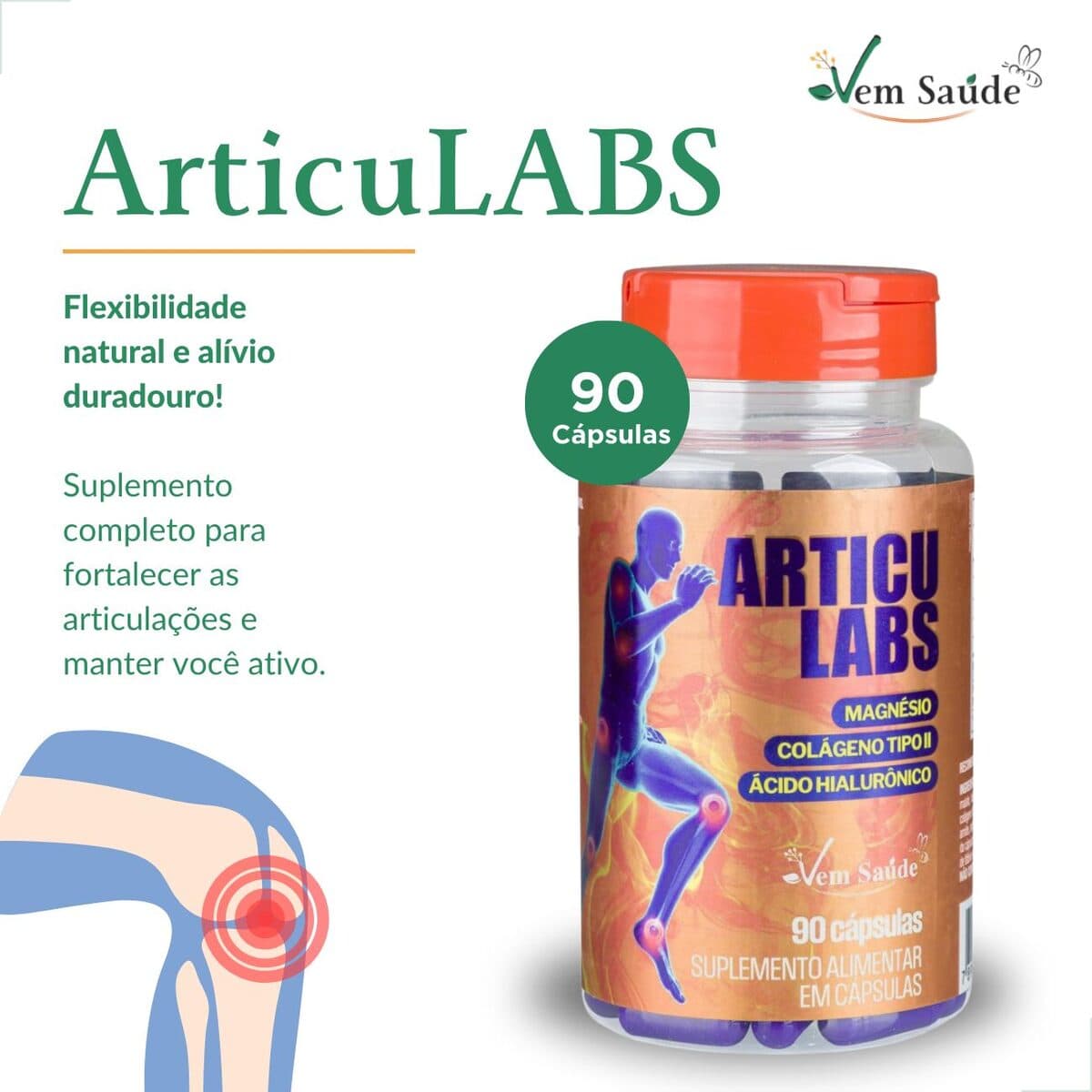 Suporte eficaz para articulações