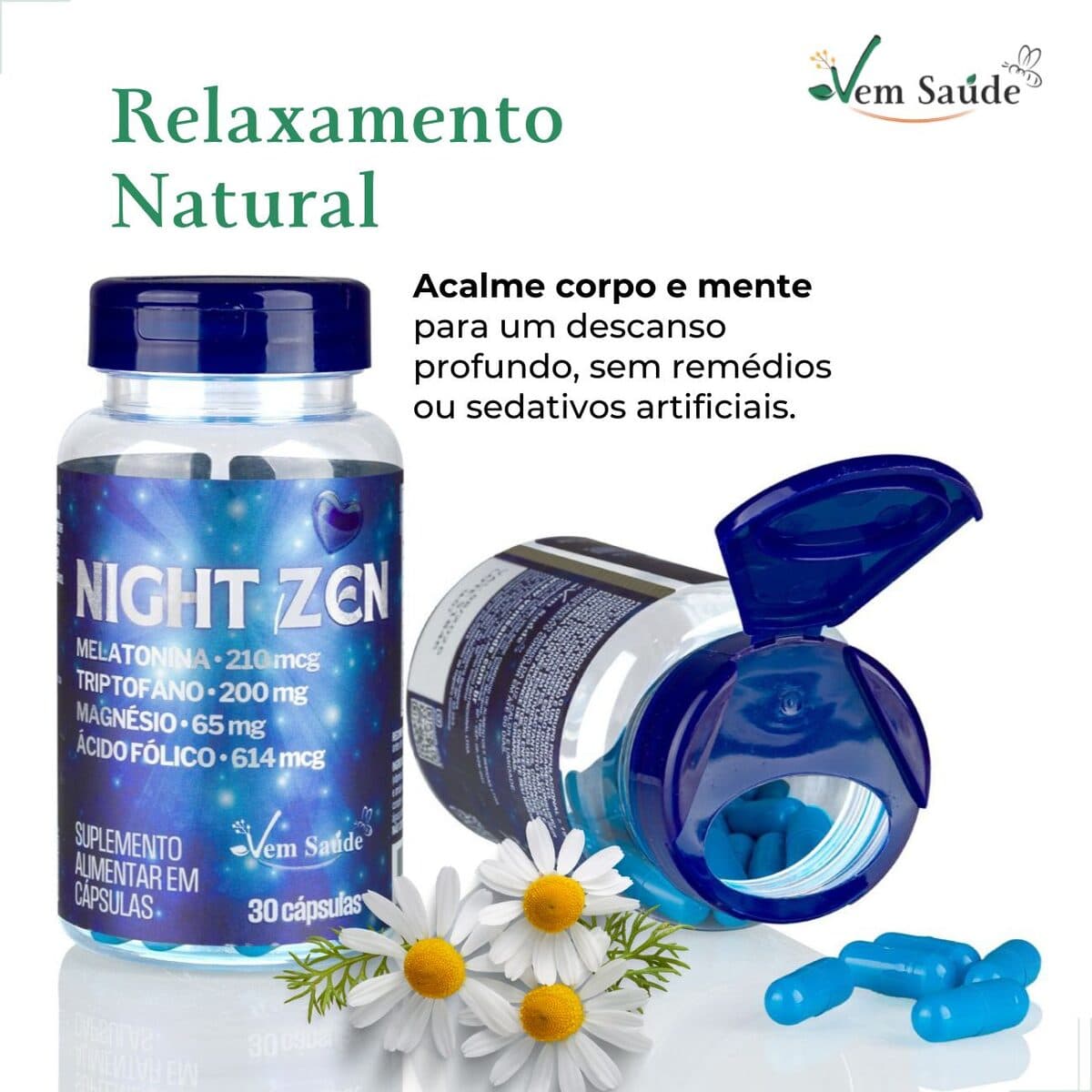 Encontre o caminho para uma noite de descanso profundo com calmante natural!