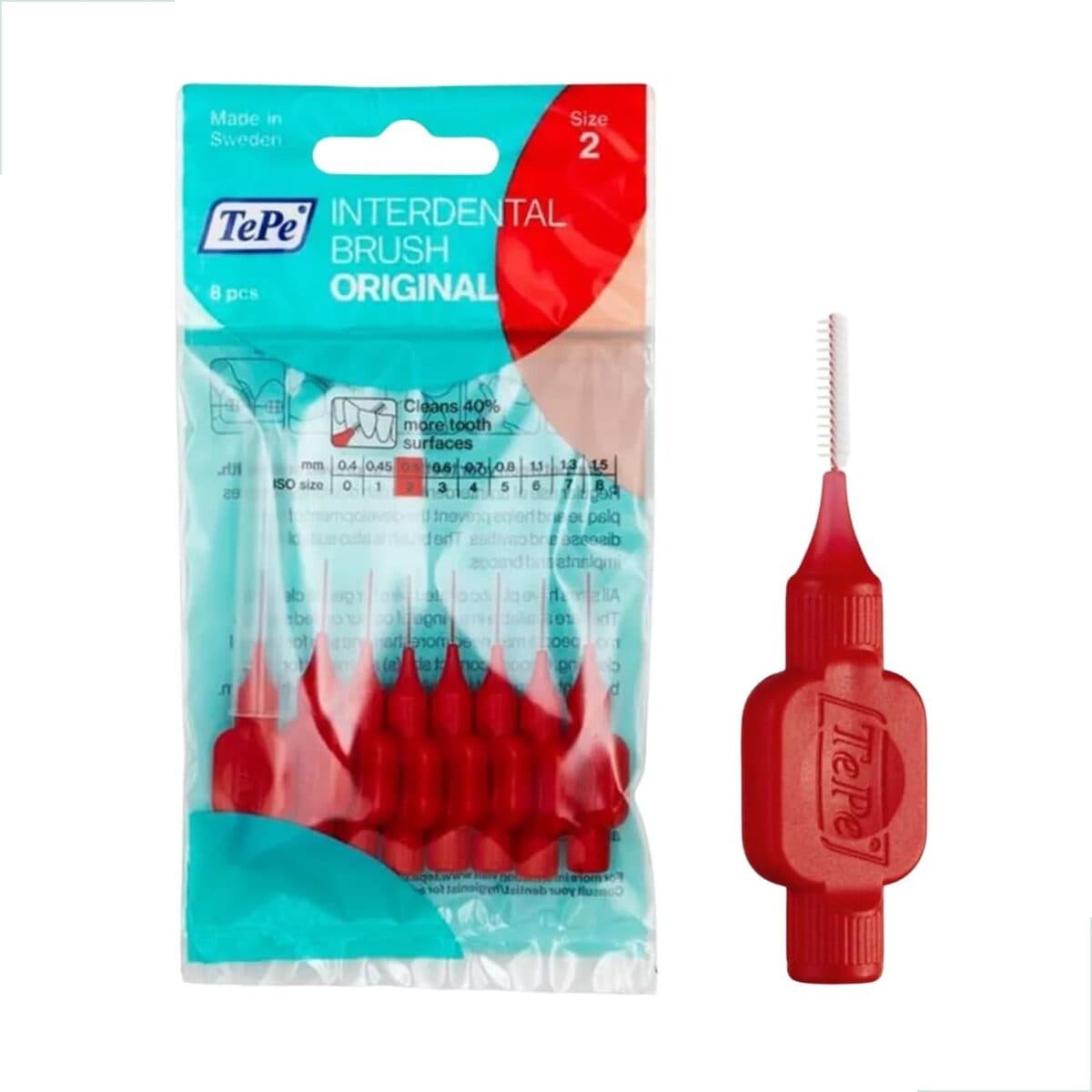 Escova Interdental Tepe 0.50mm Vermelha