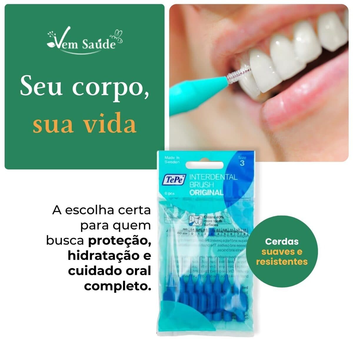 Limpeza suave e eficaz
