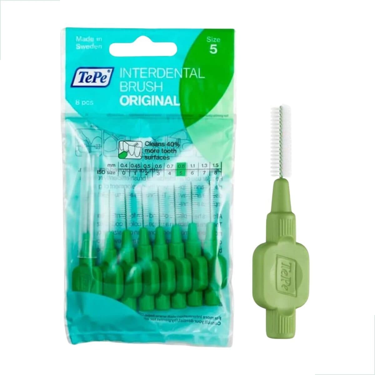 Escova Interdental Tepe 0.80mm Verde