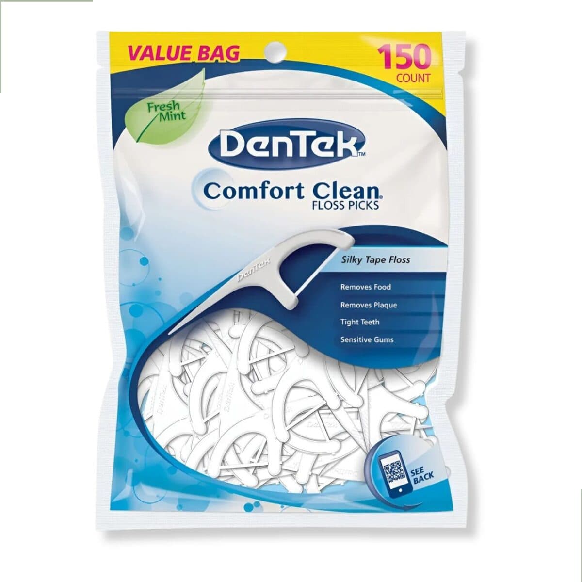 Floss Dentek Comfort Clean 90un