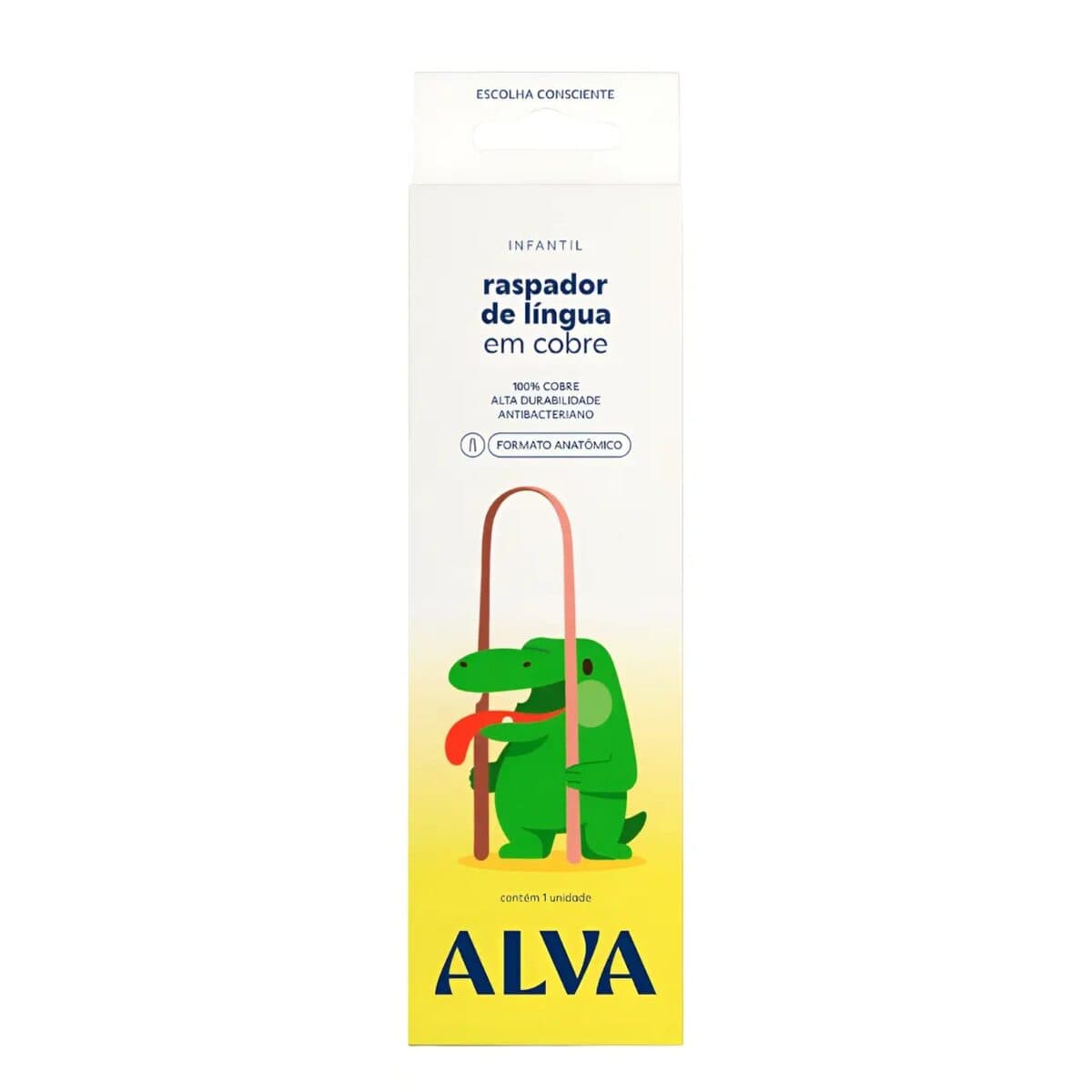 Raspador Lingua Alva Cobre Infantil image