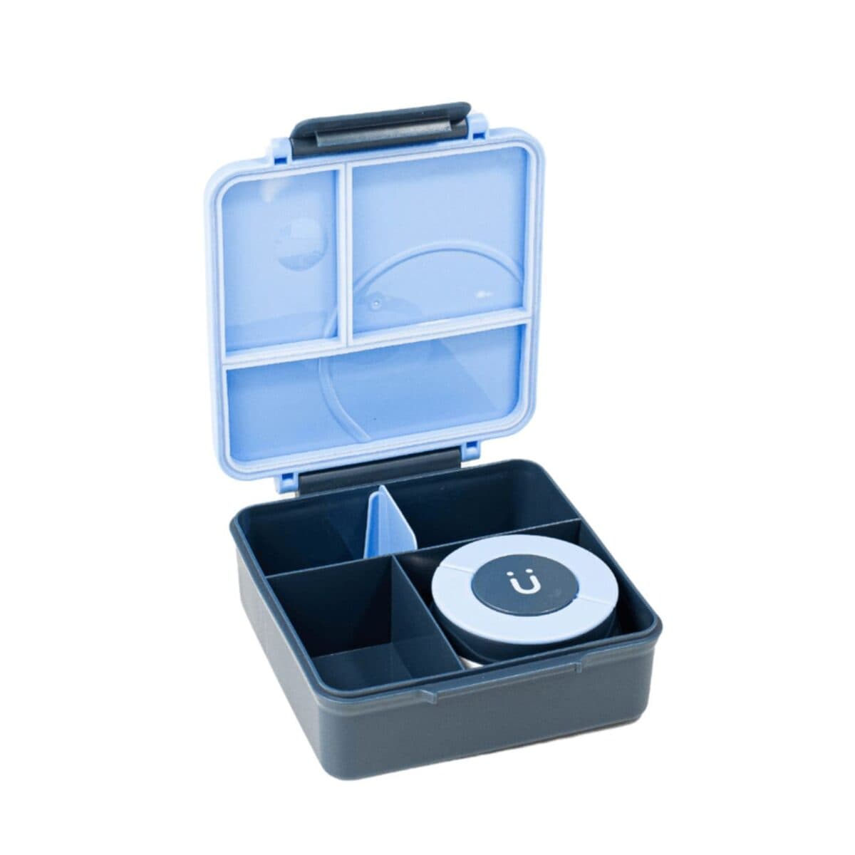 Bento Box Bup 3 Divisórias Pote Térmico Azul